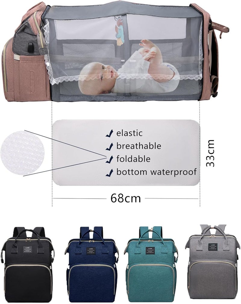 houscly Black boy Diaper Bag Backpack: Baby toddler Bags with Changing Station for Women Men Girls Mom Dad Large Travel Backpack Pañaleras Modernas Para Bebe Niña Niño Newborn Essentials Baby New Born Gift | boy, Changing Station, Pañaleras Modernas, Para Bebe, Niña, Niño - Image 2